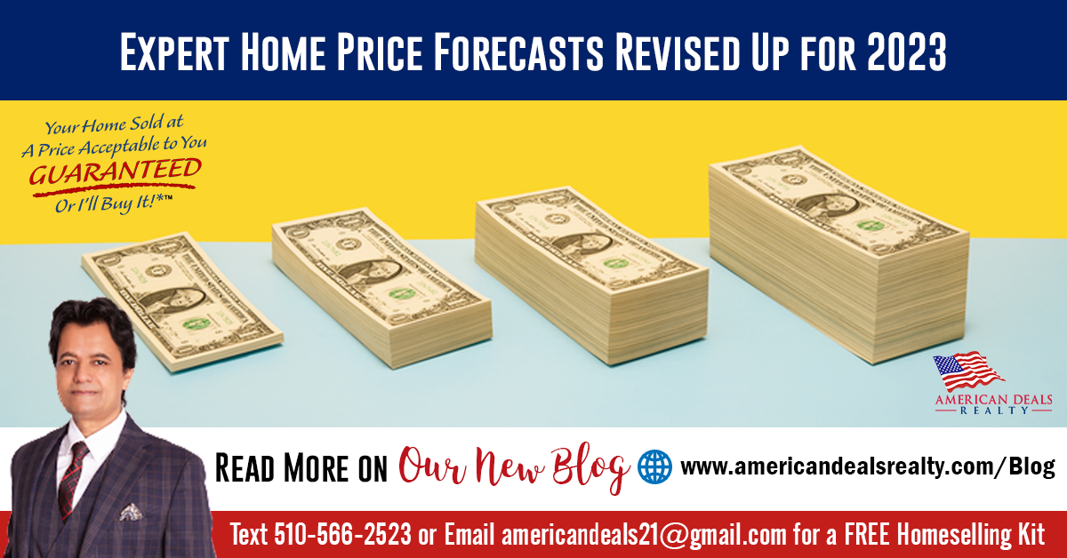 Expert Home Price Forecasts Revised Up for 2023
