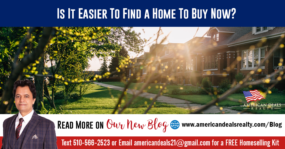 Is It Easier To Find a Home To Buy Now?