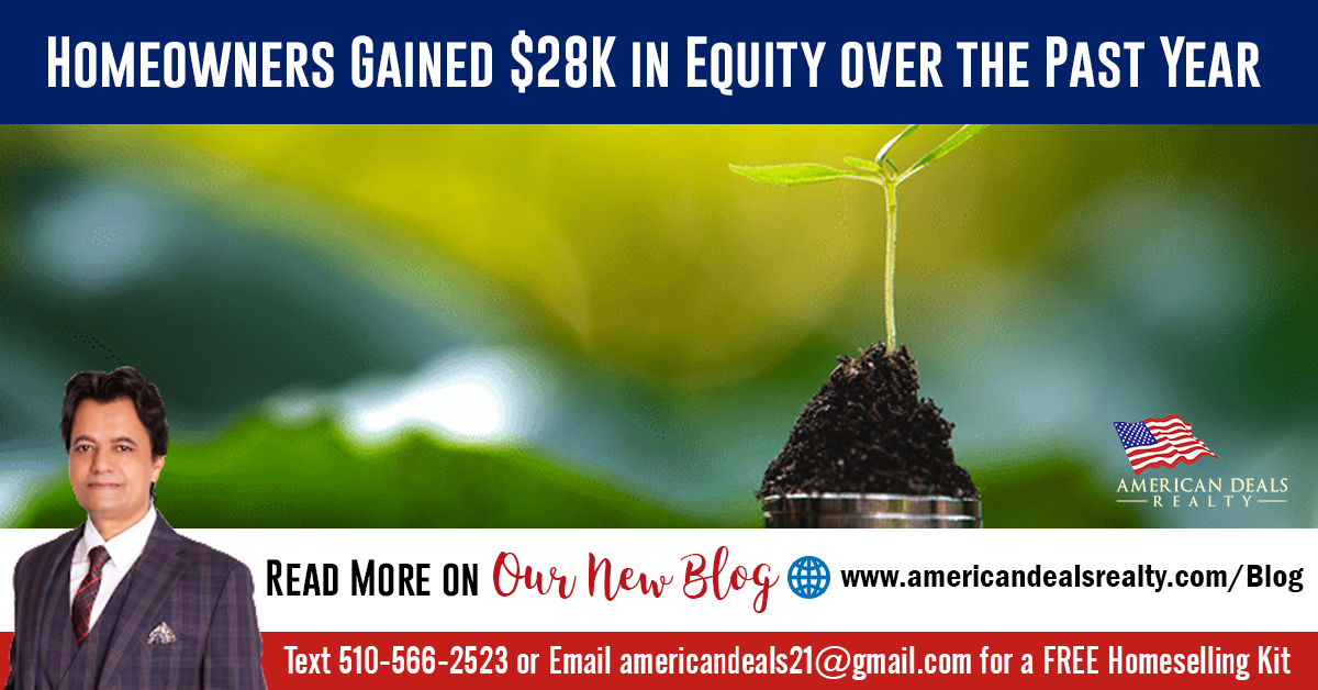 Homeowners Gained $28K in Equity over the Past Year